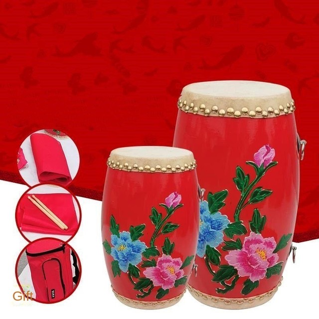 12/14/15Cm Chinese Traditional Colored Painting Ansai Waist Drum Adult  Children Folk Stage Performance Percussion Instrument - AliExpress